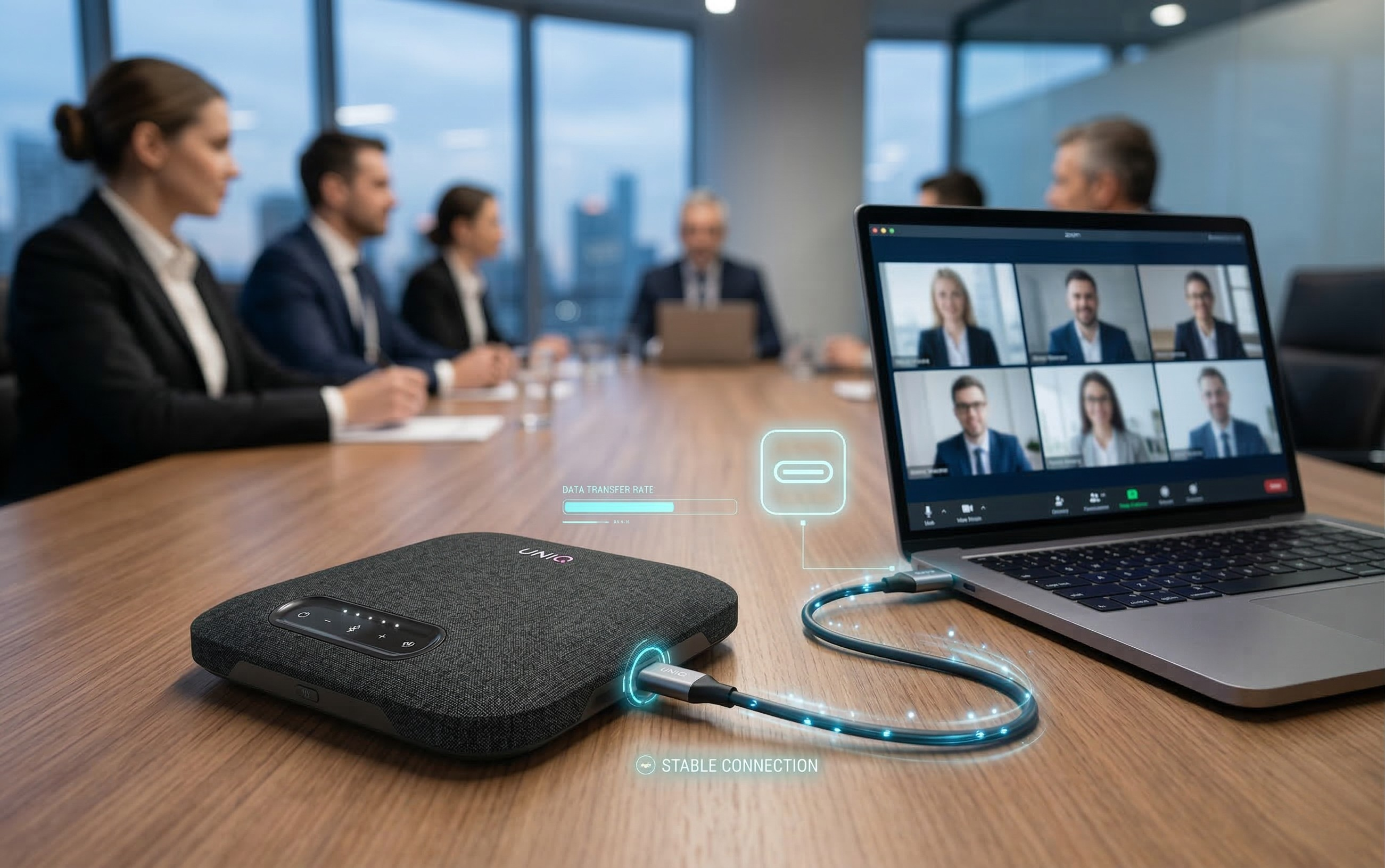 USB-C connectivity and controls